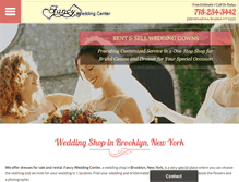 Tablet Screenshot of fancyweddingcenter.com